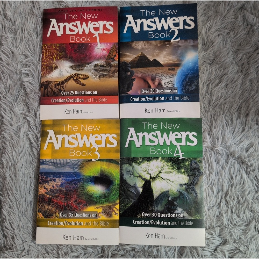 THE NEW ANSWERS BOOK SET 1-4 SOFTBOUND BY KEN HAM Lot Of 4